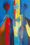 Femmes aux fleurs - MES PEINTURES EN 2015 2014